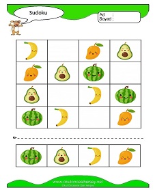 Sudoku Çocuk Bulmacaları